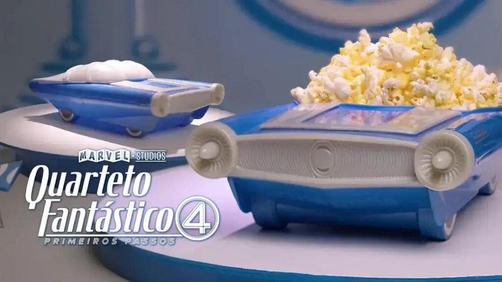 Cinépolis lança combo inspirado no carro do Quarteto Fantástico para a estreia do filme