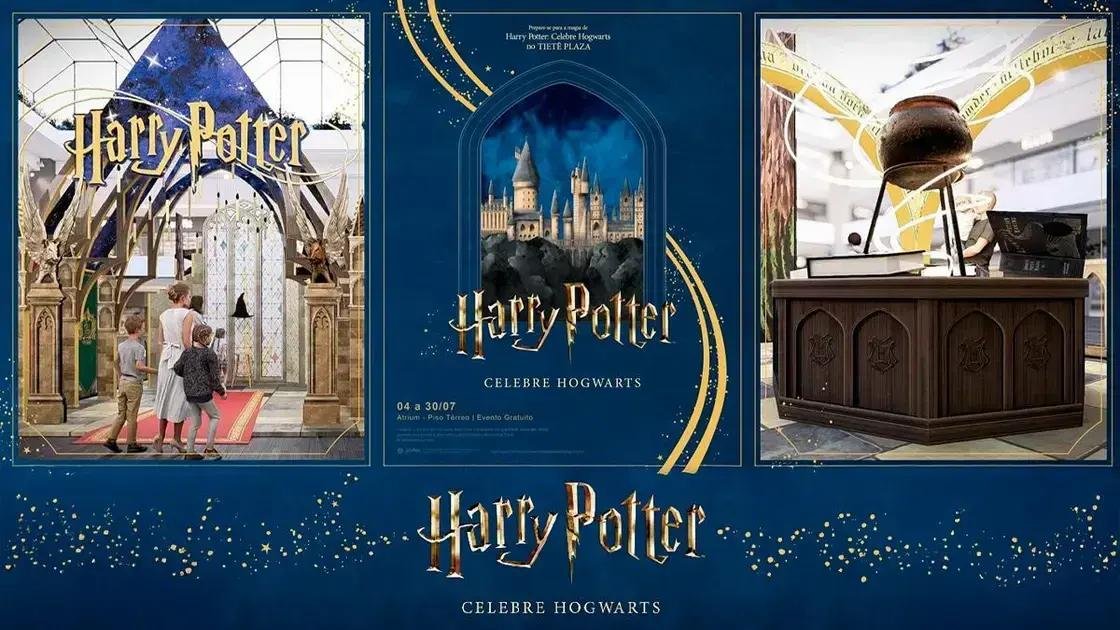 Harry Potter vira programa de férias no Shopping Tietê Plaza com cenários mágicos e atividades imersivas