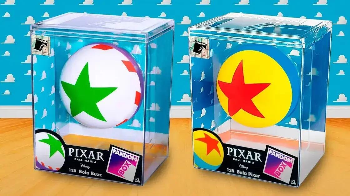 Fandom Box lança novas bolas colecionáveis da Disney Pixar para fãs e colecionadores