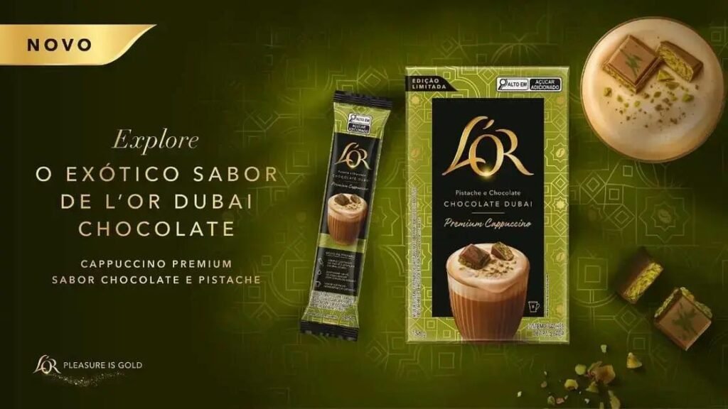 Lançamento exclusivo de Cappuccino Premium Chocolate Dubai oferece nova experiência de sabor