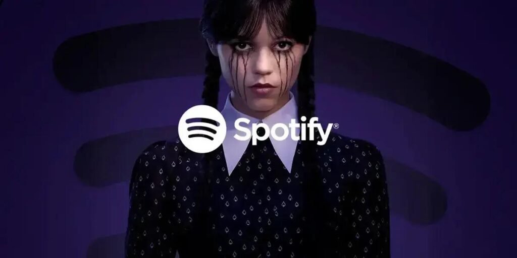 Spotify lança playlist oficial de Wandinha com faixas inéditas e interação inovadora